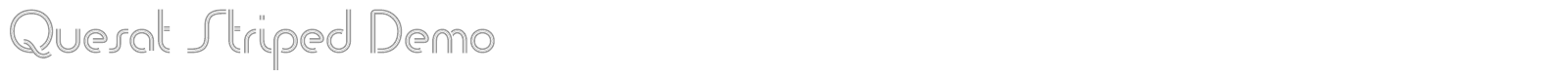Quesat Striped font preview